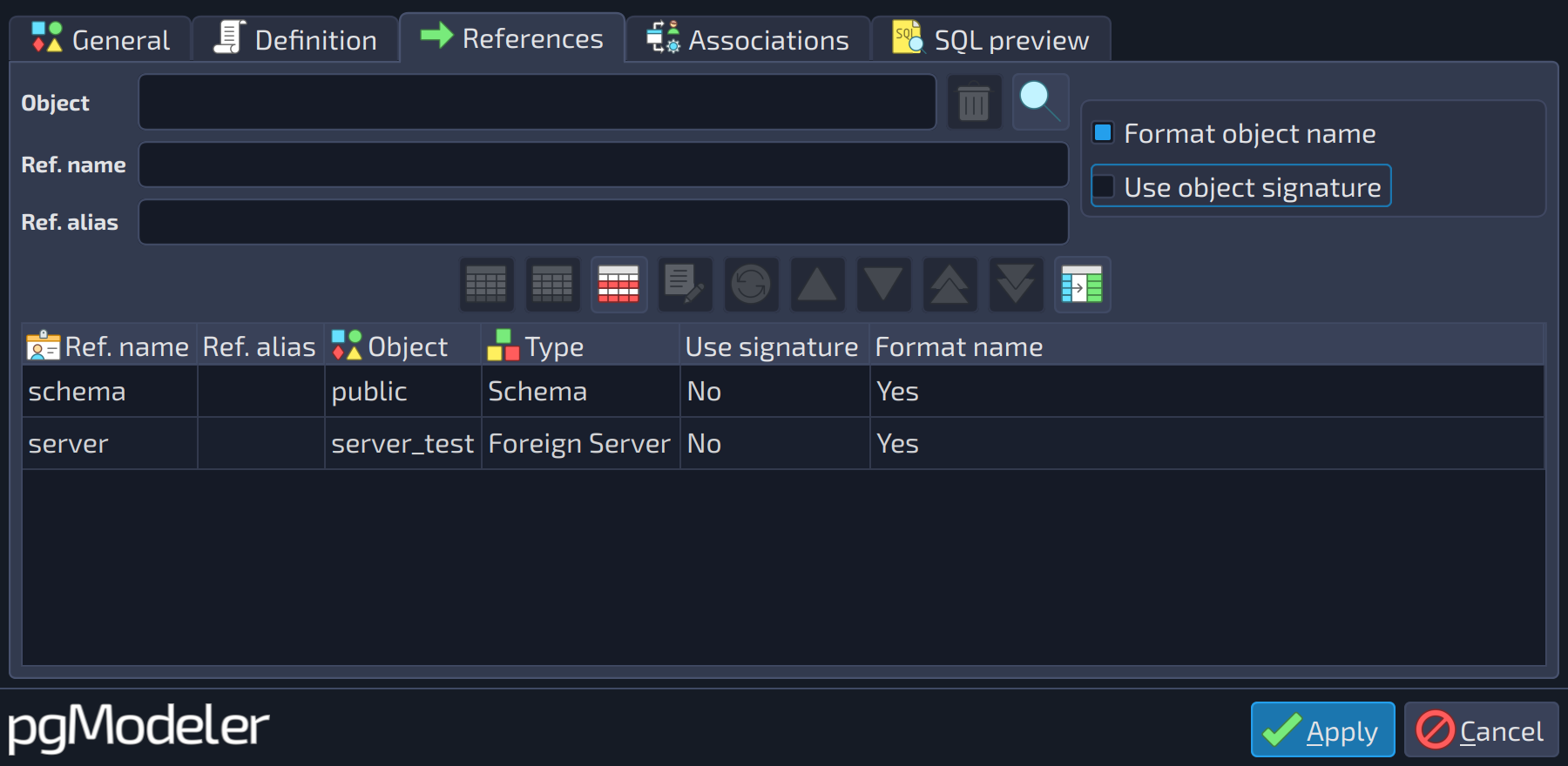 Click to enlarge ch3.genericsql-example-dialog.references