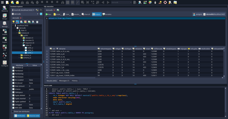 Need to work on your database? No worries, use the Manage view