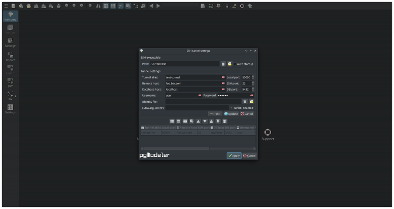 Secure your database connections with SSH tunnels (paid version exclusive feature)!