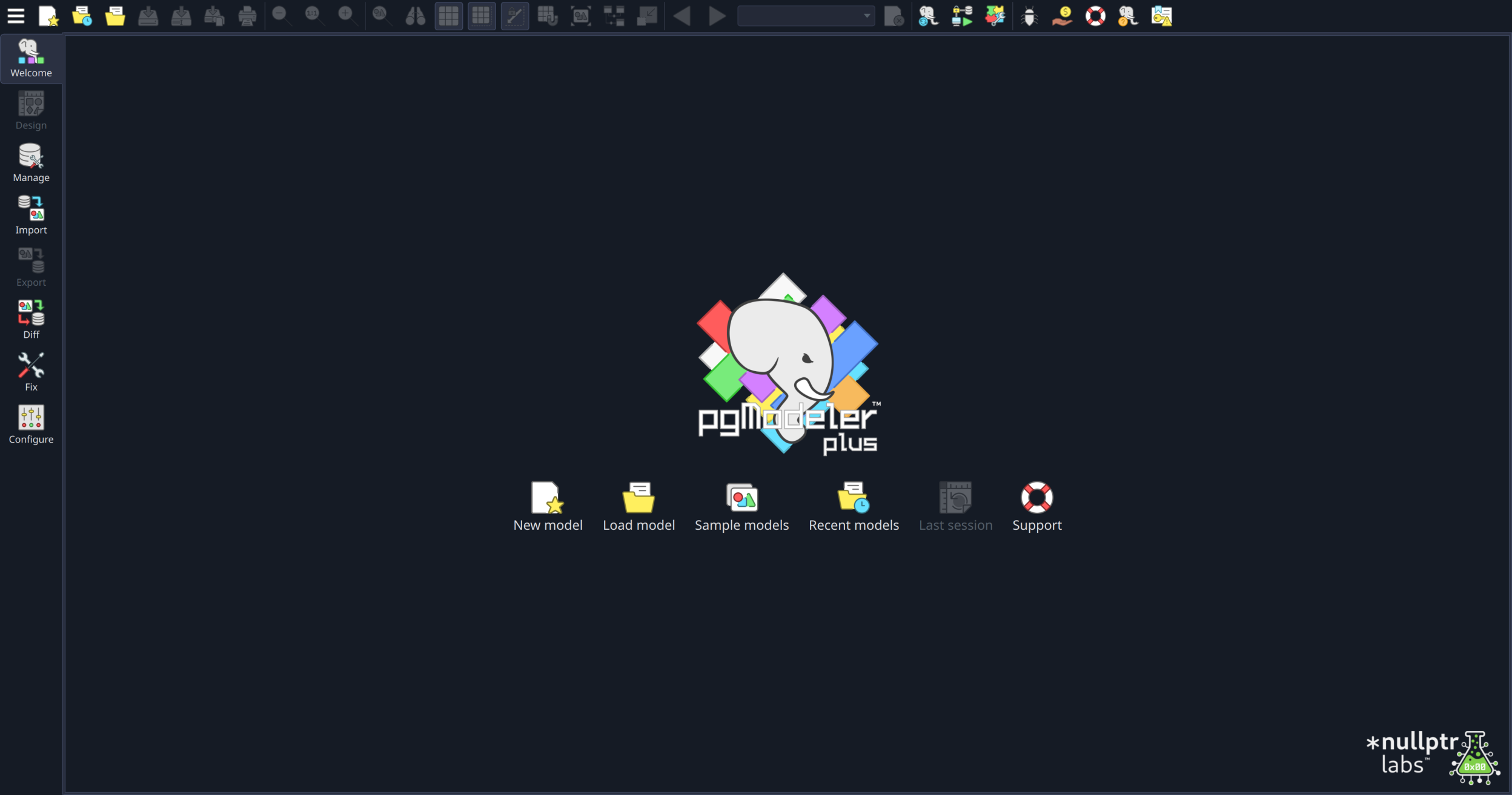 Streamline your workflow starting from the Welcome view.